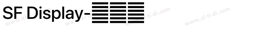 SF Display字体转换 SF Display字体转换